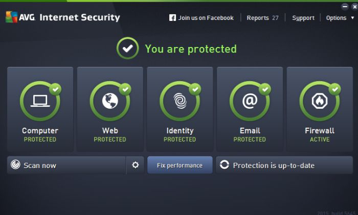 AVG Antivirus Interface